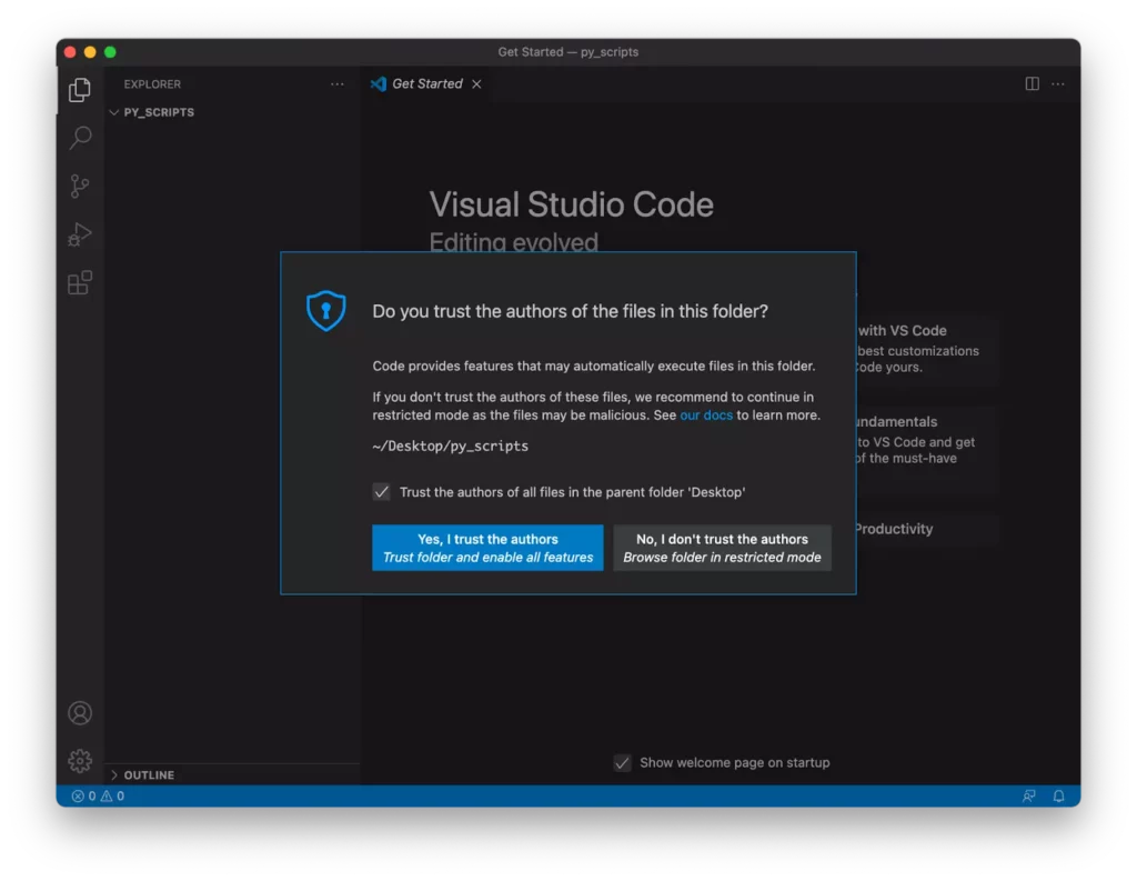Installing Visual Studio Code on Mac