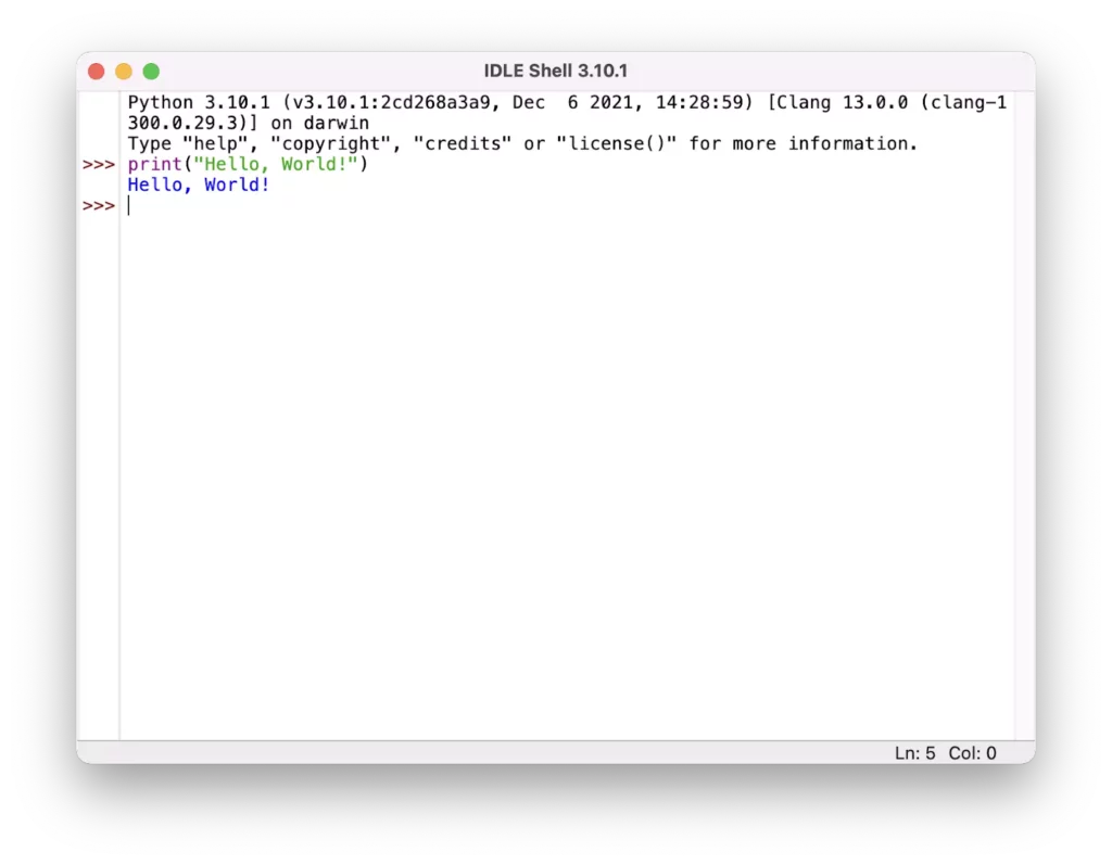 Installing Python on Mac