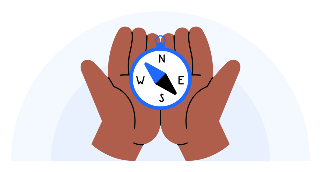Visualization highlighting how the CLI can be used as a compass for AI projects.