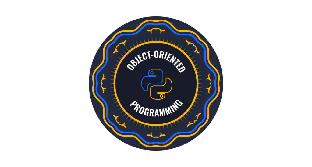 Badge for the prompt engineering skill "Applying object-oriented programming concepts in Python"