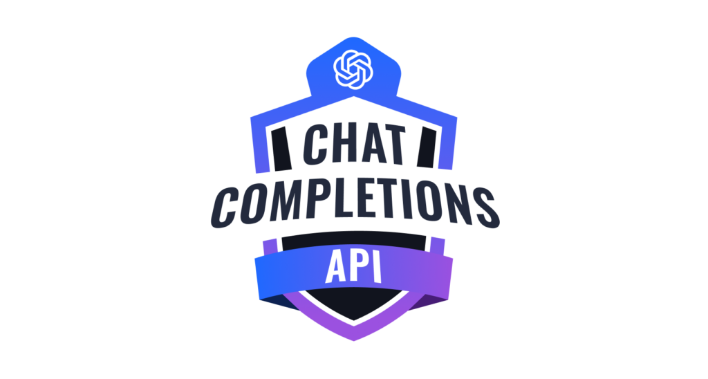 Badge for the prompt engineering skill " Using OpenAI's Chat Completions API"