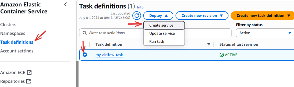 Creating a Service