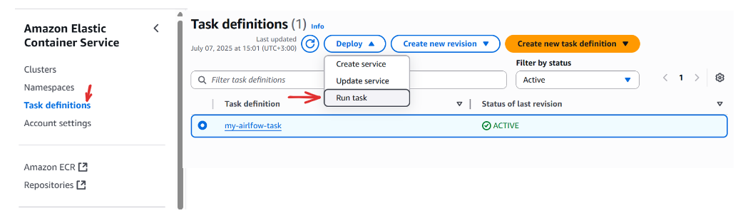 Migrate the metadata database
