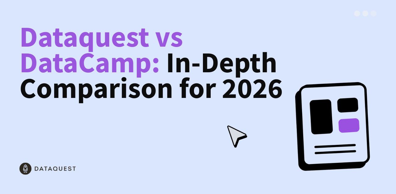 Dataquest vs DataCamp: In-Depth Comparison for 2026