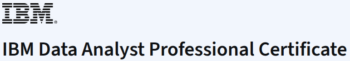 IBM Data Analyst Professional Certificate
