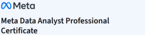 Meta Data Analyst Professional Certificate