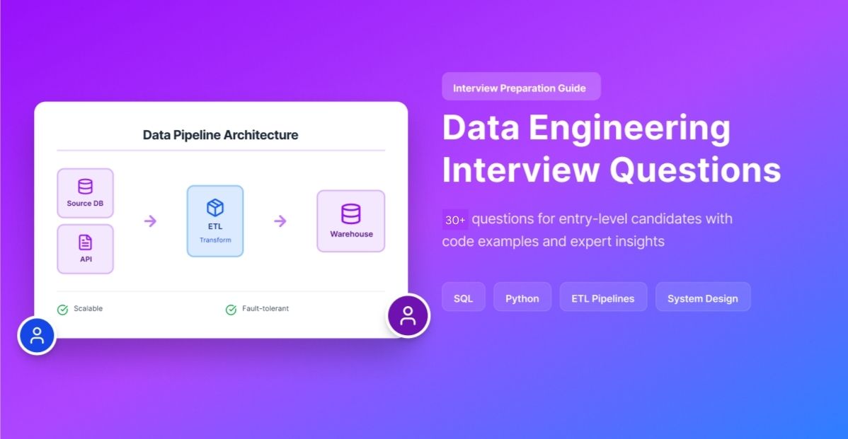30+ Data Engineering Entry-Level Interview Questions