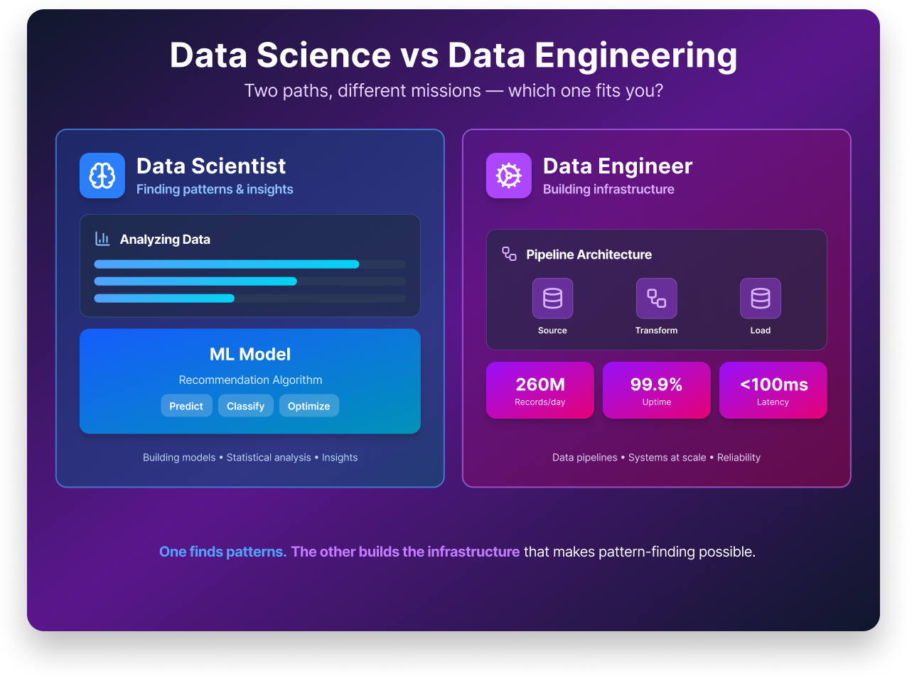 Data Science vs Data Engineering