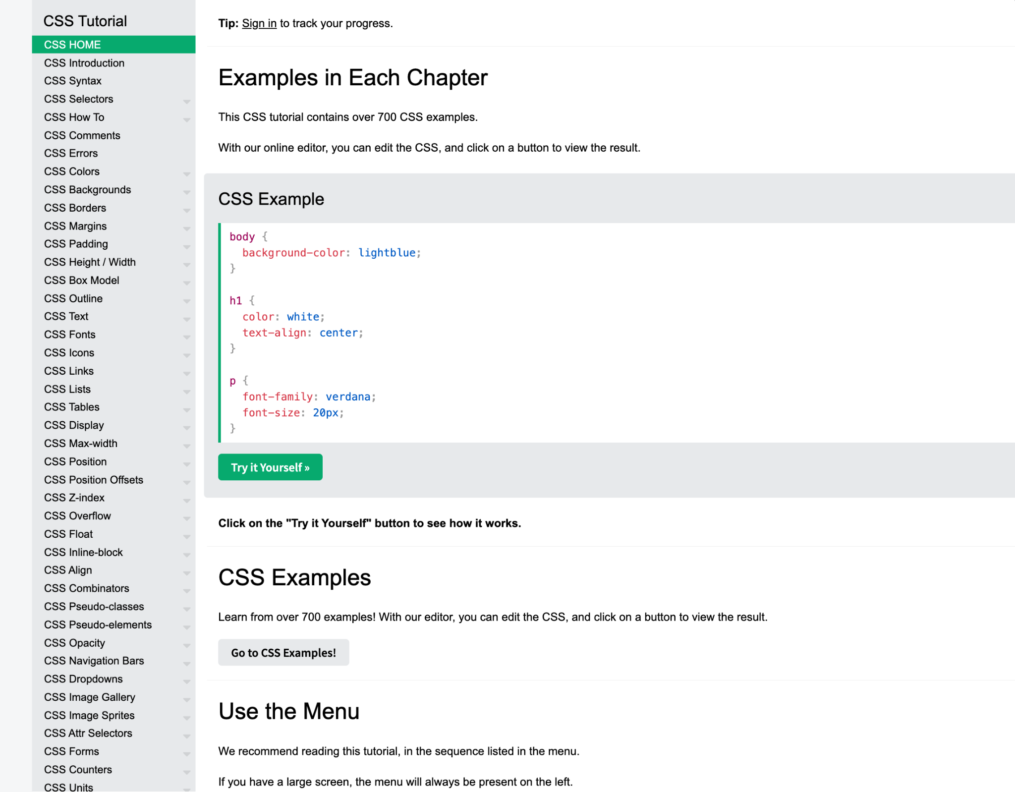 W3Schools Teaching Style