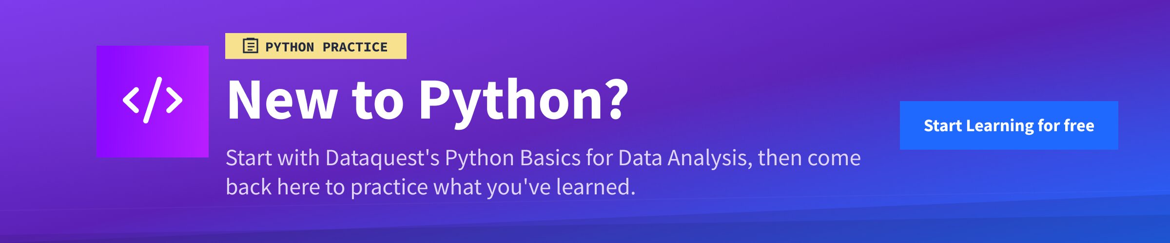 Start Learning Python