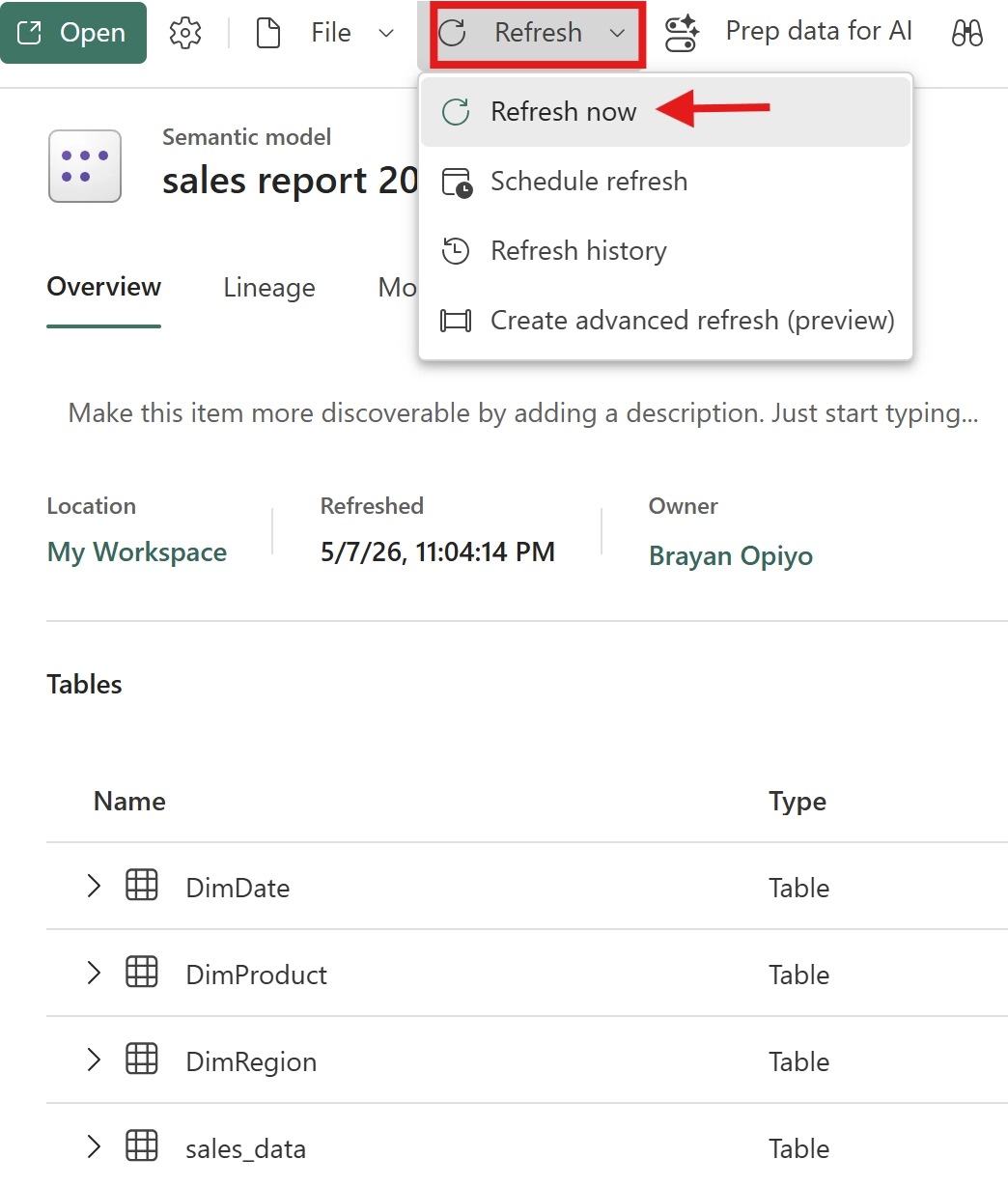 Power BI Schedule Data Refresh (3)