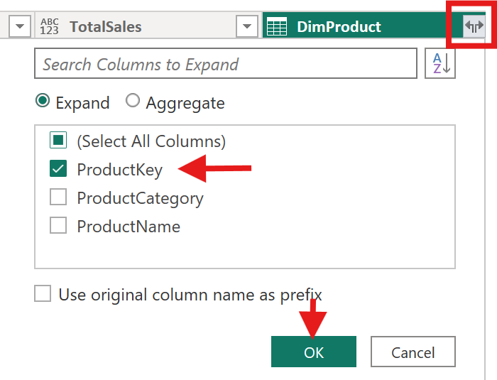 Power BI Update Expand