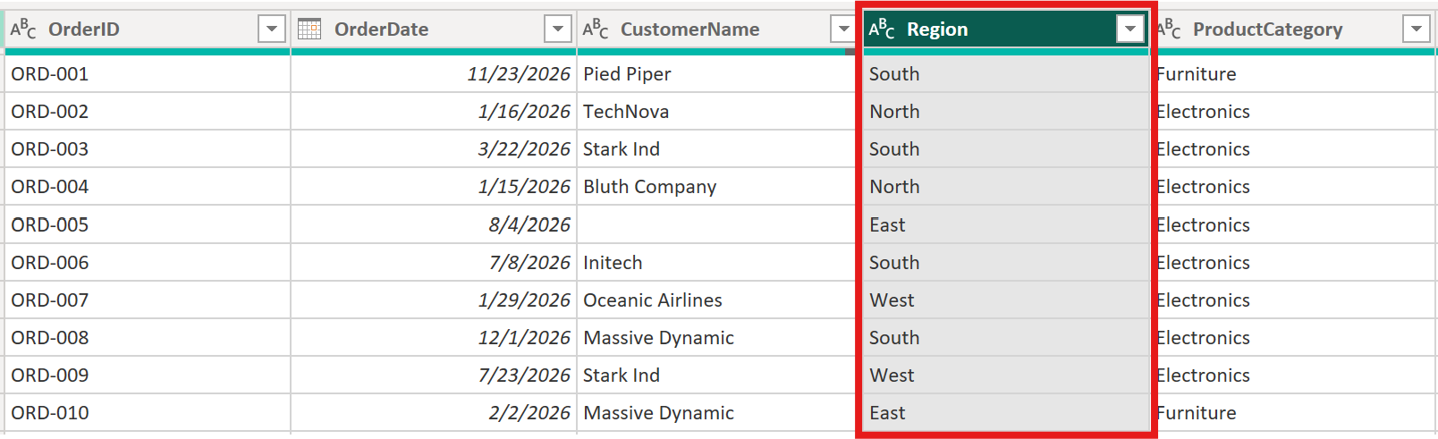 Power BI Values Updated