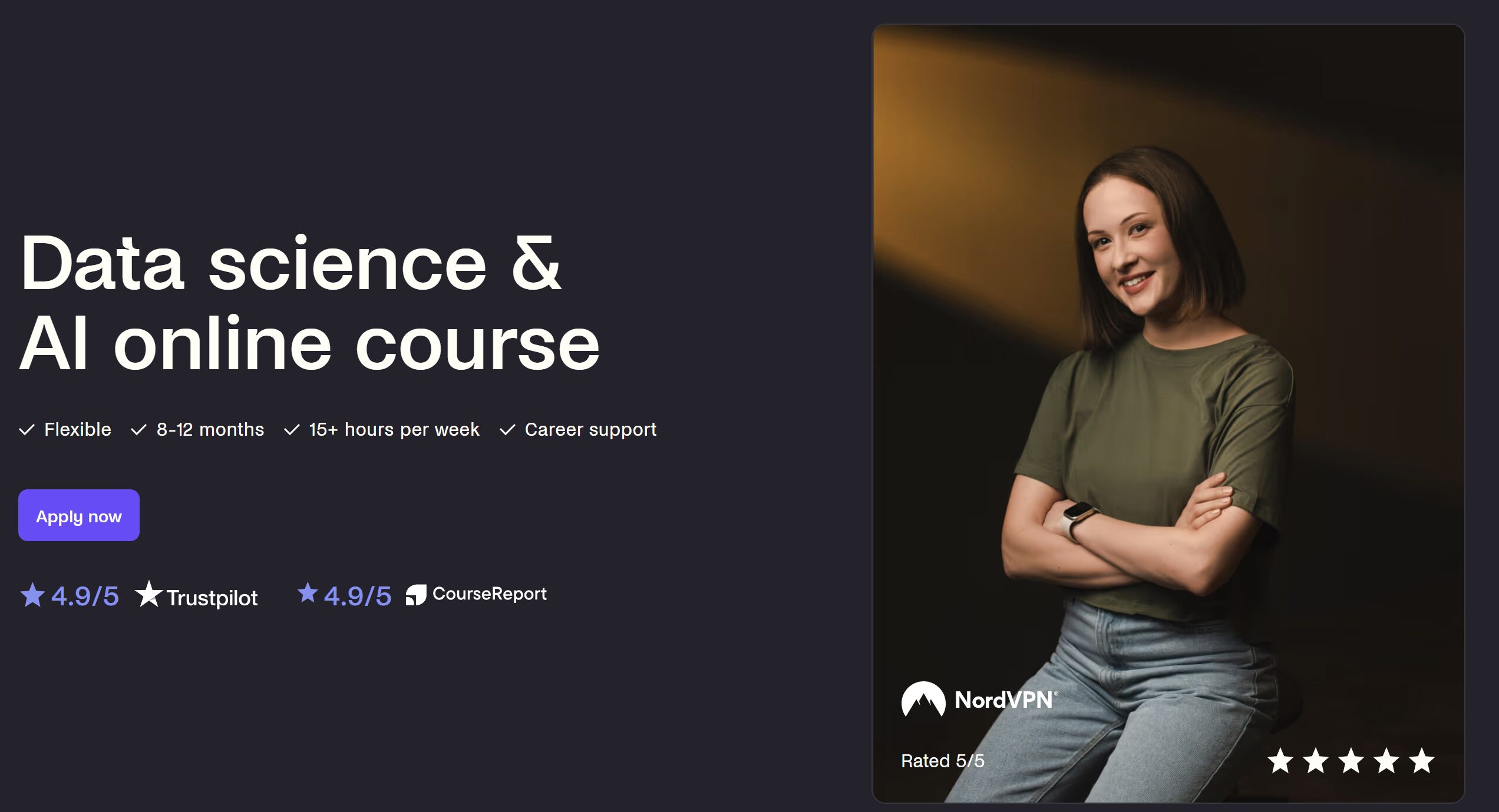 Turing College Data Science & AI Program Screen
