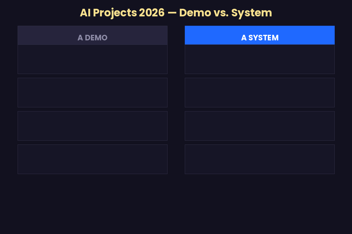Demo vs System (AI Projects)