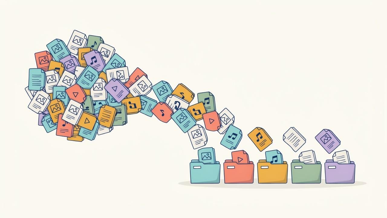 Automating File Organization project illustration