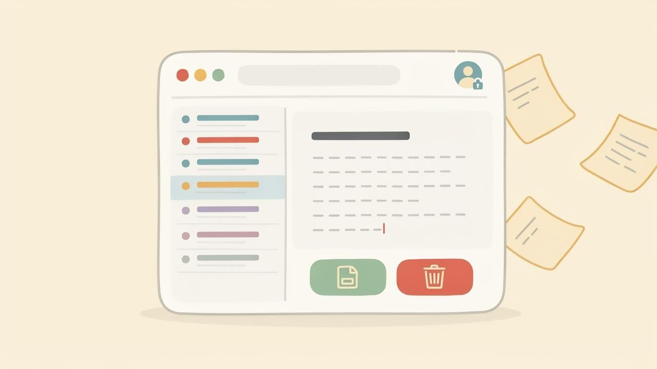 Building a Notes App project illustration