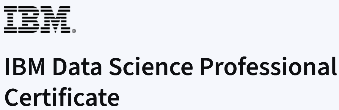 IBM Data Science Professional Certificate
