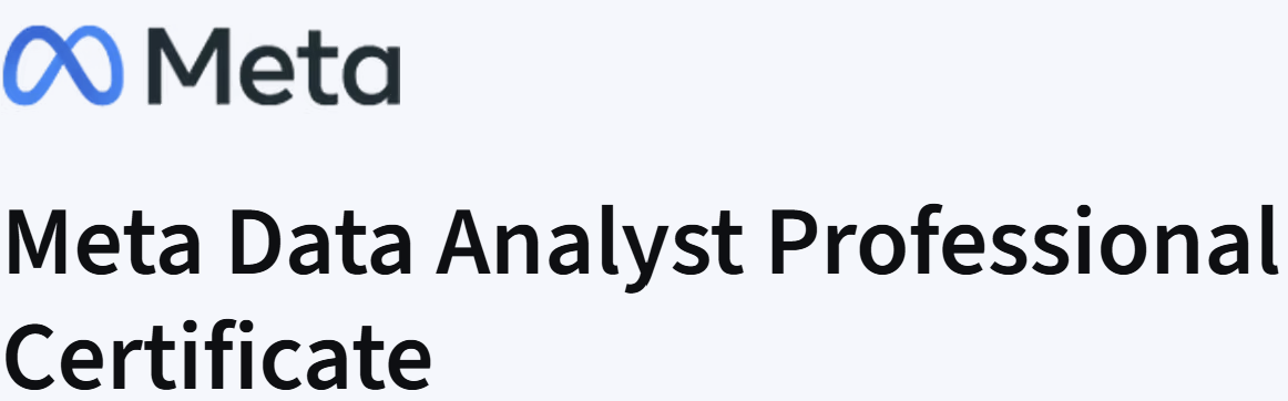 Meta Data Analyst Professional Certificate